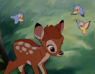 華特·迪士尼的《小鹿斑比》（1942）靜幀
